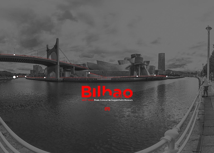 screenshot of Bilbao 360 tour website